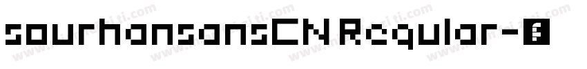 sourhansansCN Regular字体转换